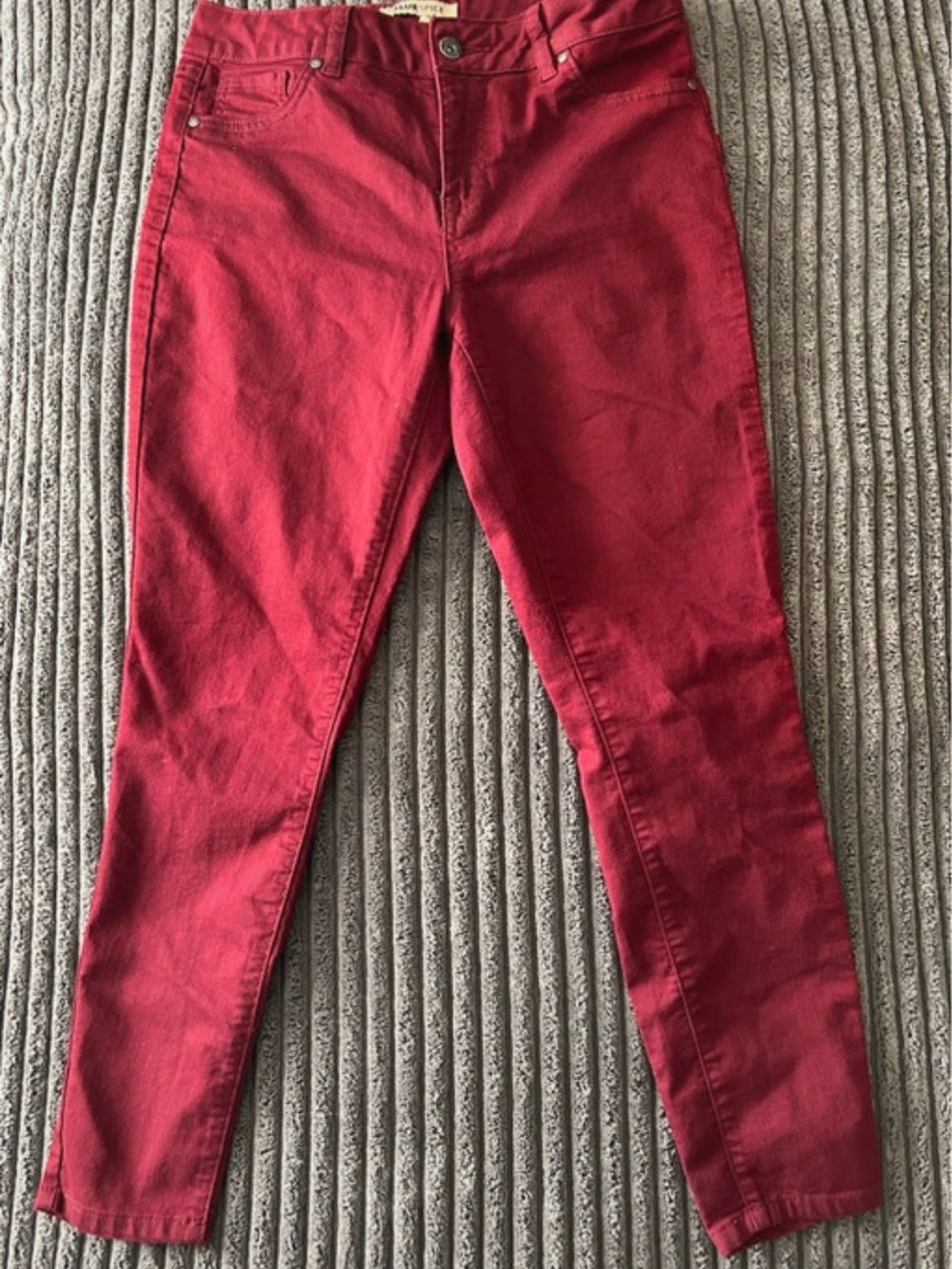 Red Blue Spice Red Skinny Jeans Size 9